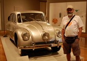With Tatra car at the muzeum in Minneapolis