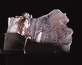 Cháron, 2004—2006, Železný Brod, sklo tavené ve formě, broušené, 61 x 36 x 11 cm, majetek autora.