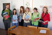 Students with their teacher Ladislav Průcha