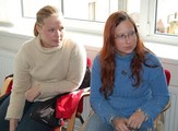 Studentky 3. ročníku na besedě nadace Proměny